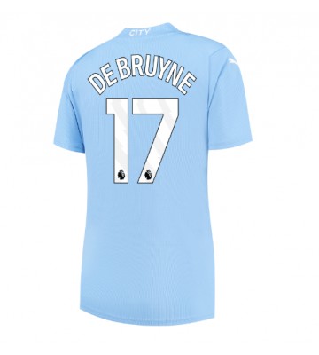 Manchester City Kevin De Bruyne #17 Koszulka Podstawowych Kobiety 2023-24 Krótki Rękaw